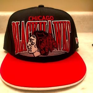 Chicago Blackhawks New Era Vintage snapback hat.